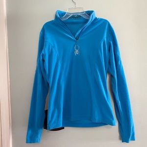 Ice blue spyder pullover fleece